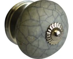 Meubelknop Porselein Ø 40 Mm Grijs