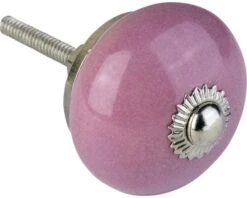 Alternative view of Meubelknop Porselein Ø 40 Mm Roze