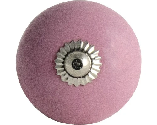 Meubelknop Porselein Ø 40 Mm Roze 5 Meubelknop Porselein Ø 40 Mm Roze - Afbeelding 3