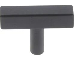 STARX Meubelknop T-model Vierkant/rond 12x12x50 Mm Zwart