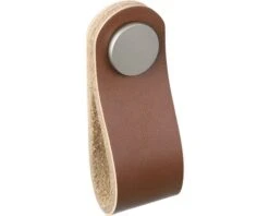 STARX Meubelknop Leer 48x25 Mm Cognac