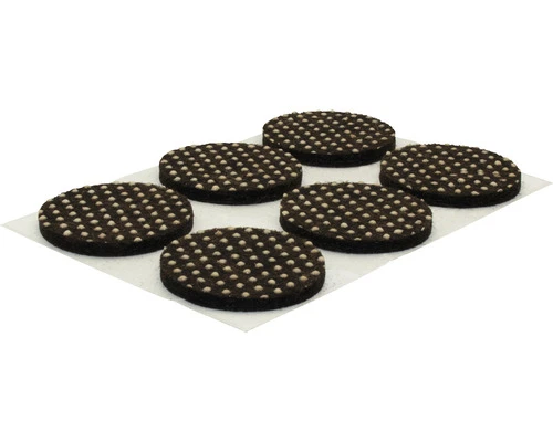 WAGNER Viltglijder Antislip PVC 28x3 Mm Bruin, 12 Stuks 4 WAGNER Viltglijder Antislip PVC 28x3 Mm Bruin, 12 Stuks - Afbeelding 2