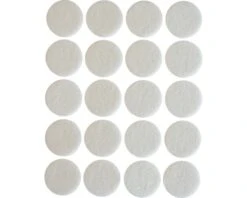 Viltglijder Zelfklevend Rond Wit Ø 22 Mm, 20 Stuks