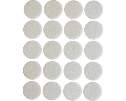 Viltglijder Zelfklevend Rond Wit Ø 22 Mm, 20 Stuks 3 Viltglijder Zelfklevend Rond Wit Ø 22 Mm, 20 Stuks