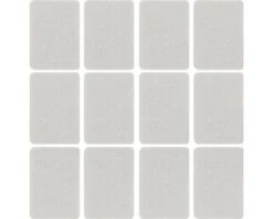 Viltglijder 36x22 Mm Wit Zelfklevend, 12 Stuks