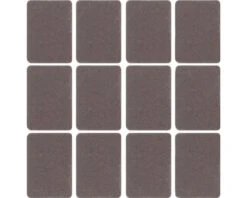 Viltglijder 36x22 Mm Bruin Zelfklevend, 12 Stuks