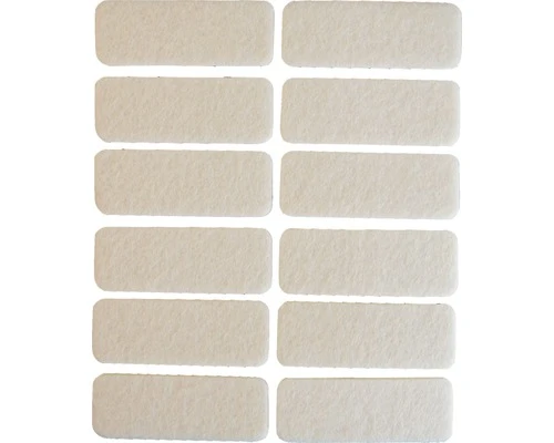 Viltglijder 44x16 Mm Wit Zelfklevend, 12 Stuks 3 Viltglijder 44x16 Mm Wit Zelfklevend, 12 Stuks