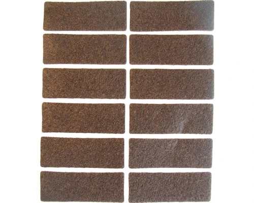 Viltglijder 44x16 Mm Bruin Zelfklevend, 12 Stuks 3 Viltglijder 44x16 Mm Bruin Zelfklevend, 12 Stuks