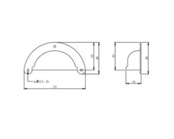 Alternative view of INTERSTEEL Komgreep Nikkel, 73 Mm