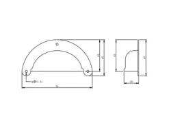 Alternative view of INTERSTEEL Komgreep Nikkel, 96 Mm