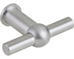 Meubelknop T-model Roestvrij Staal Geborsteld, 19x60 Mm