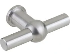 Meubelknop T-model Roestvrij Staal Geborsteld, 25x80 Mm