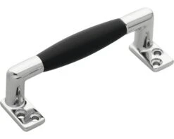 INTERSTEEL Beugelgreep Recht Chroom Ebbenhout 110 Mm