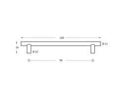 INTERSTEEL Meubelgreep RVS Geborsteld, Ø 12 Mm Lengte 146 Mm -Hettich shop DV 8 6027286 01 4c NL 20171208194709
