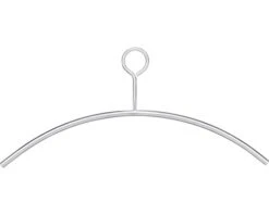 INTERSTEEL Kledinghanger Met Dicht Oog 455 Mm RVS Geborsteld