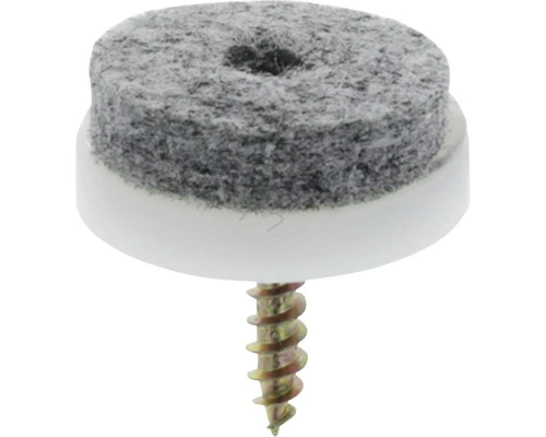 TARROX Viltglijder Schroefbaar Rond Grijs Ø 28 Mm, 24 Stuks 3 TARROX Viltglijder Schroefbaar Rond Grijs Ø 28 Mm, 24 Stuks