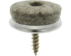 Alternative view of TARROX Viltglijder Metaal Schroefbaar Rond Bruin Ø 24 Mm, 24 Stuks