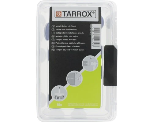 TARROX Metaalglijder Spijkerbaar Rond Chroom Ø 22 Mm, 16 Stuks 6 TARROX Metaalglijder Spijkerbaar Rond Chroom Ø 22 Mm, 16 Stuks - Afbeelding 4