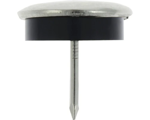 TARROX Metaalglijder Spijkerbaar Rond Chroom Ø 25 Mm, 16 Stuks 3 TARROX Metaalglijder Spijkerbaar Rond Chroom Ø 25 Mm, 16 Stuks