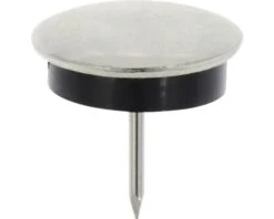 Alternative view of TARROX Metaalglijder Spijkerbaar Rond Chroom Ø 22 Mm, 16 Stuks