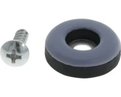 TARROX PTFE-glijder Met Schroef Ø 22 Mm Grijs, 4 Stuks