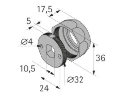 HETTICH Kastroedehouder Ø 25 Mm Verchroomd, 30 Stuks 5 HETTICH Kastroedehouder Ø 25 Mm Verchroomd, 30 Stuks -Hettich shop DV 8 6791341 02 4c RO 20200508164757
