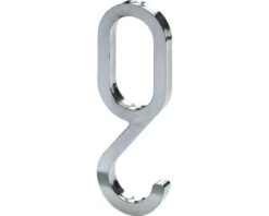 HETTICH Kledinghaak Voor Ovale Kastroede 15x30 Mm Verchroomd, 4 Stuks