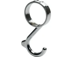 HETTICH Kledinghaak Voor Ronde Kastroede Ø 25 Mm Verchroomd, 2 Stuks