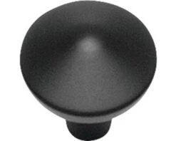 INTERSTEEL Meubelknop Met Punt Mat Zwart, Ø 25 Mm