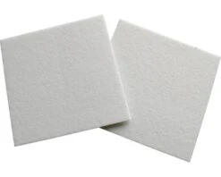 Viltglijder Zelfklevend Vierkant Wit 100x100 Mm, 2 Stuks