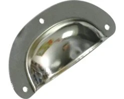 Komgreep Staalplaat Vernikkeld, 76 Mm