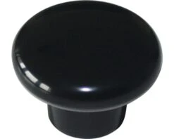 Meubelknop Kunststof Zwart Ø 34 Mm