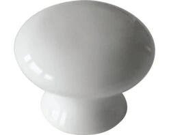 Meubelknop Porselein Wit Ø 38 Mm