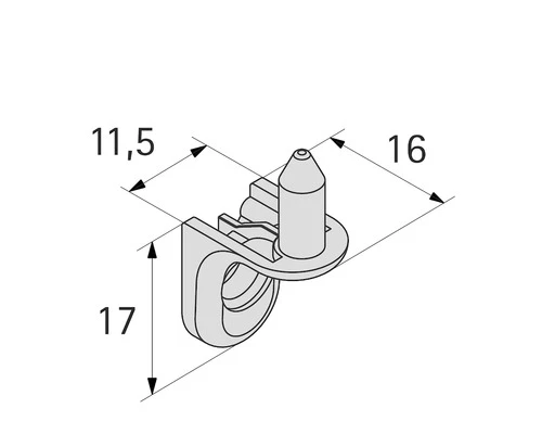 HETTICH Plankdrager Sekura 7 Om Te Schroeven, Vernikkeld 5 Mm, 50 Stuks 4 HETTICH Plankdrager Sekura 7 Om Te Schroeven, Vernikkeld 5 Mm, 50 Stuks - Afbeelding 2