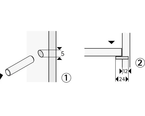 HETTICH Insteek-plankdrager, Verzinkt Ø 5 X 24 Mm, 200 Stuks 5 HETTICH Insteek-plankdrager, Verzinkt Ø 5 X 24 Mm, 200 Stuks - Afbeelding 3