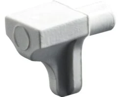 HETTICH Plankdrager Met Tap, Kunststof Wit 5 Mm, 200 Stuks