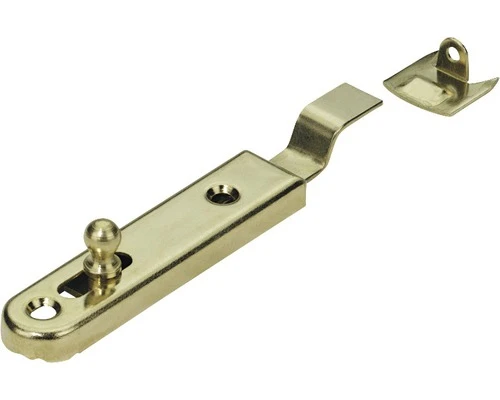 HETTICH Meubelgrendel Gebogen, Vermessingd 16 X 70 Mm, 10 Stuks 3 HETTICH Meubelgrendel Gebogen, Vermessingd 16 X 70 Mm, 10 Stuks