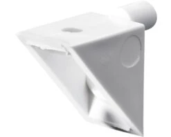 HETTICH Plankdrager Haaks Om Te Schroeven, Kunststof Wit Ø 5 Mm, 50 Stuks