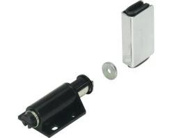 HETTICH Drukmagneetsnapper Kunststof Zwart, 5 Stuks