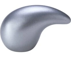 Meubelknop Druppel Kunststof Zilver, 39 Mm